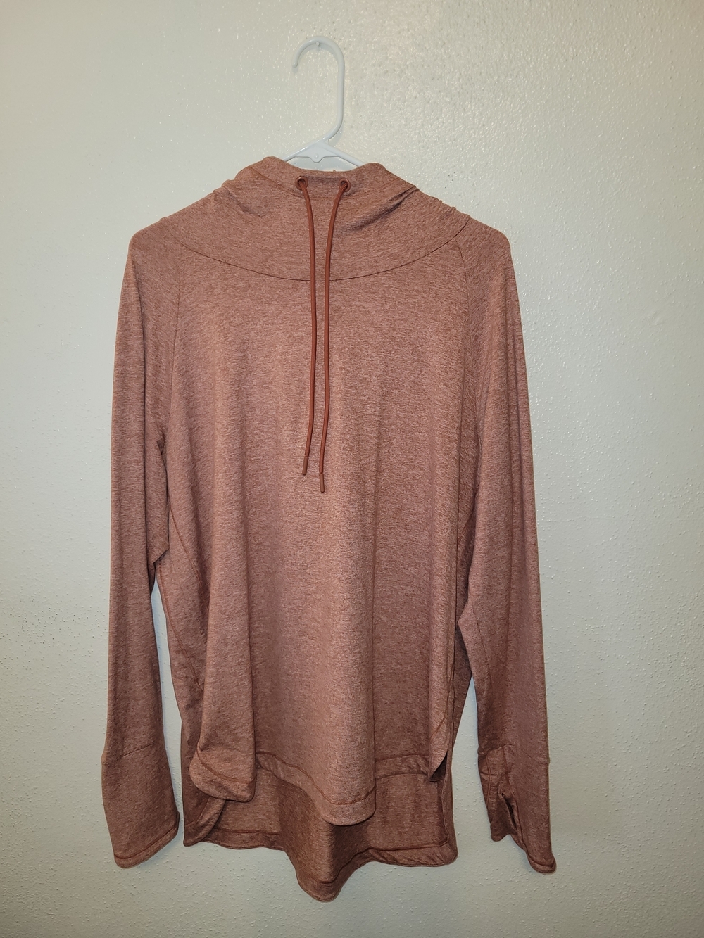 Athleta Uptempo Hoodie Sweatshirt Light Orange/Peach Size XL Womans